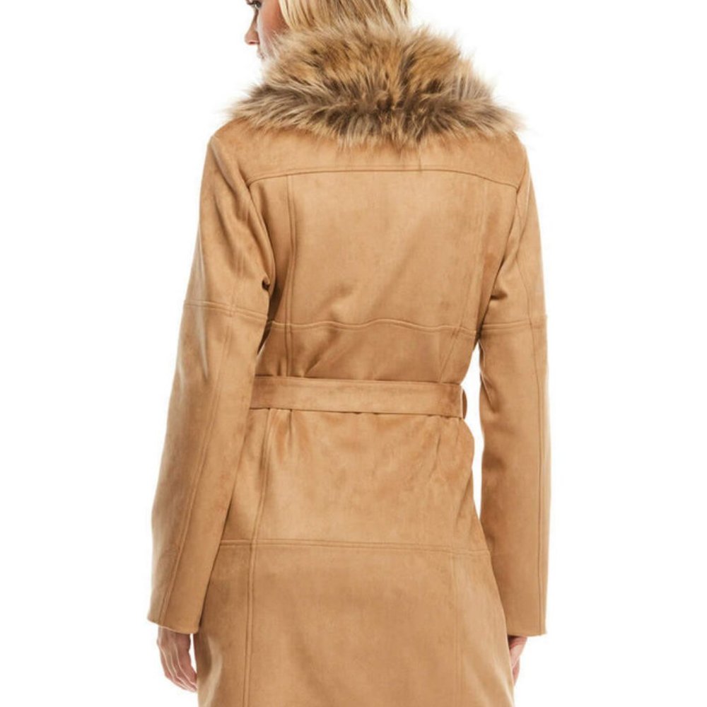 Biscotti Faux Fur Fox Collar Hudson Coat - Picture 4 of 5